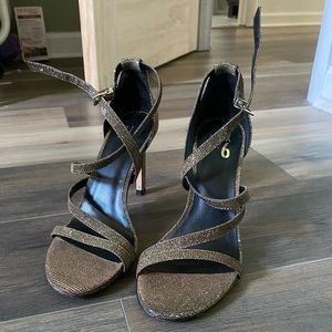 BUNDLE 5-$20 Gold Open Toe Strappy Stiletto Heels